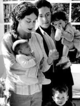 Desiree Gabrielle Dennis-Dylan's father, Bob with his ex-wife Sara and children.